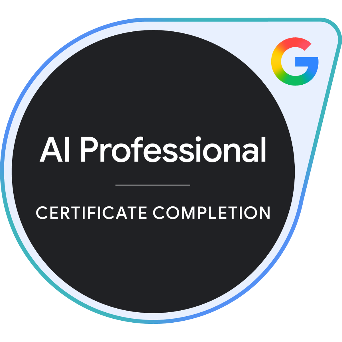 Google AI Professional Certificate 認定バッジ
